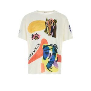 Bode Men Printed Cotton Oversize Collage T-Shirt